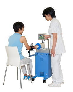 前腕回内回外訓練装置：促通反復療法（川平法）